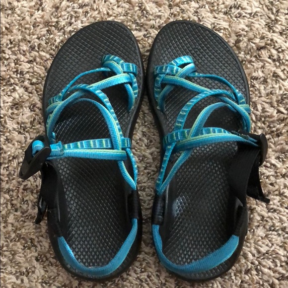 Chaco Shoes - Blue and Green Chacos